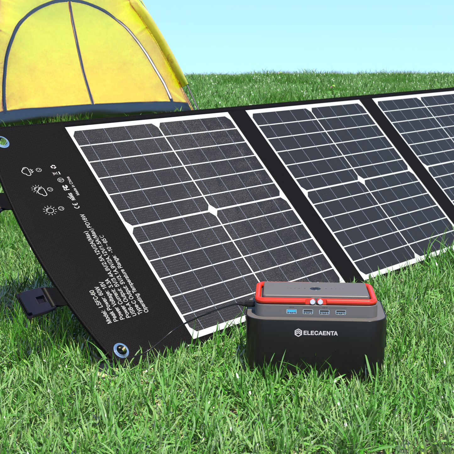 LSFC 60W Portable Solar Panel